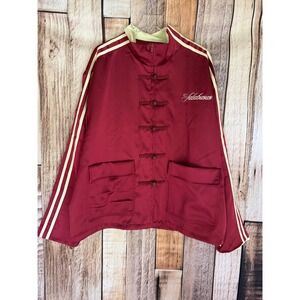 Valabasas Jacket Satin Track Frog Button Streetwear Oversized  Mens Size XL‎ NWT